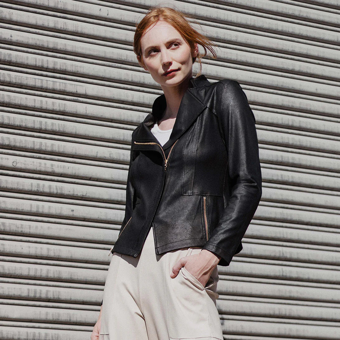Liquid Leather™ Signature Jacket - Black Clara Sun Woo