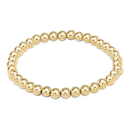 classic gold 5mm bead bracelet Enewton
