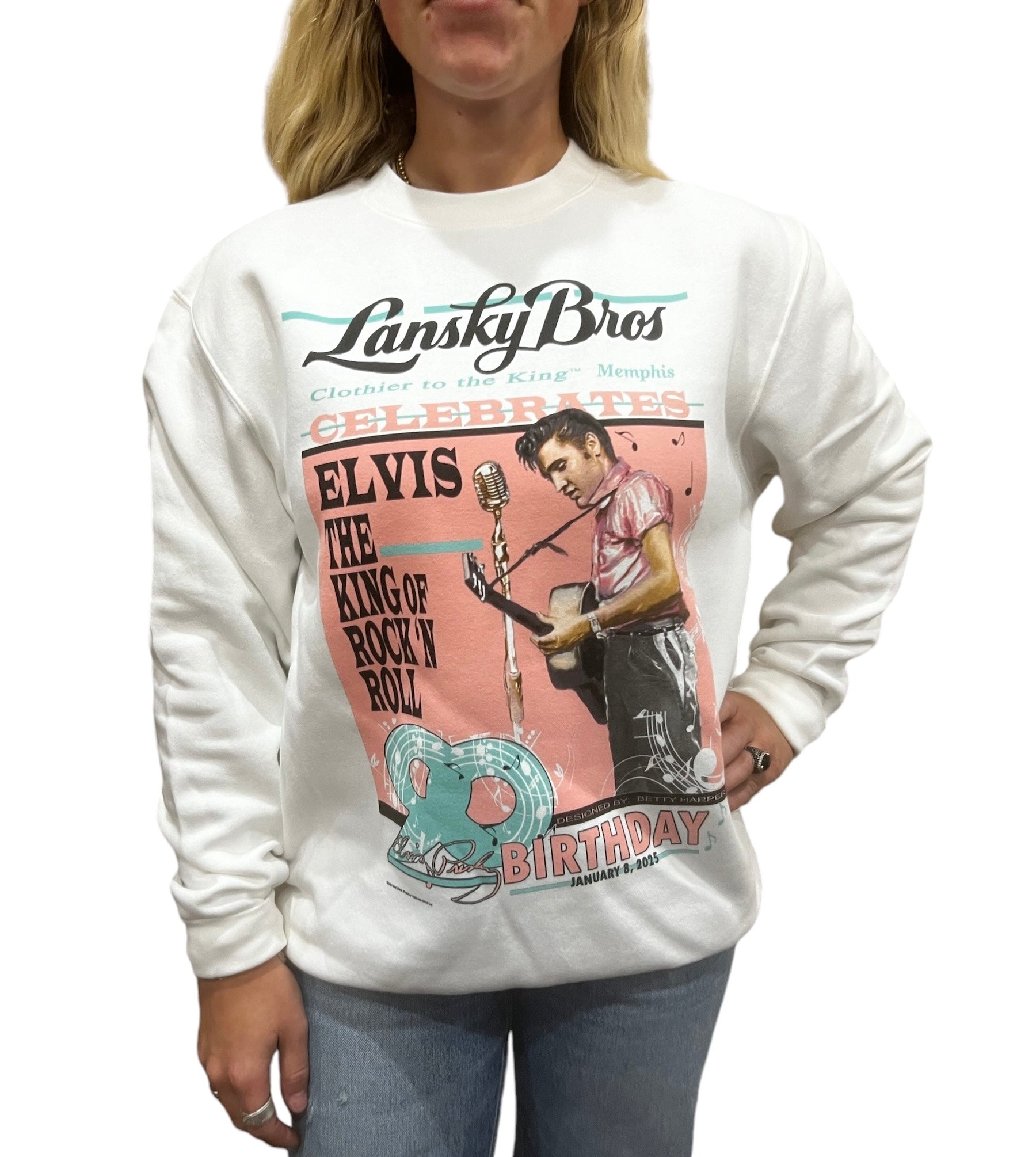 Elvis' 90th Birthday Sweatshirt Clothier to The King