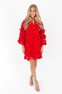 The Seraphina Dress - Red J. Marie