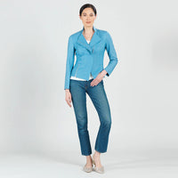 Liquid Leather™ Signature Jacket - Sky Blue Clara Sun Woo