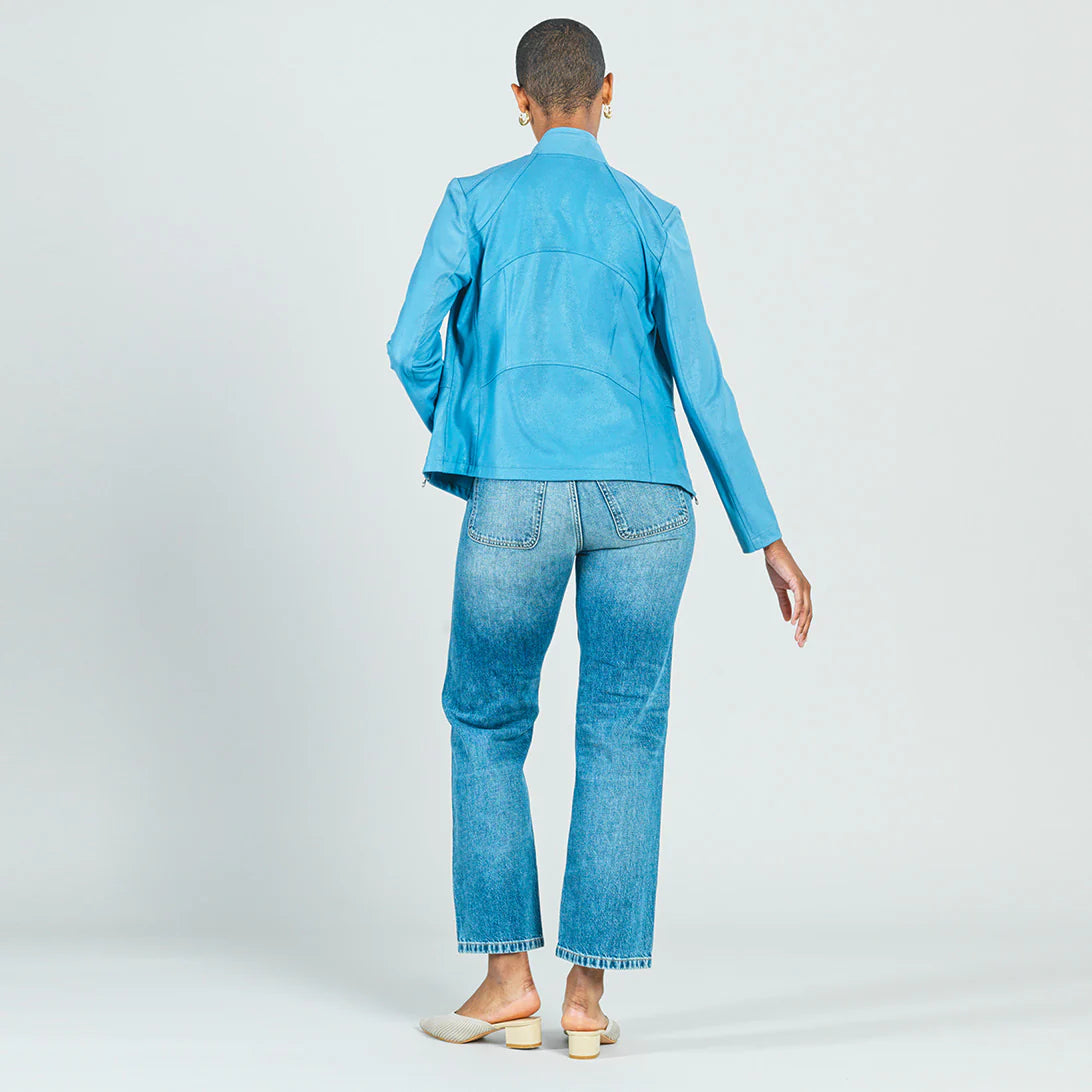 Liquid Leather™ Signature Jacket - Sky Blue Clara Sun Woo