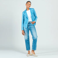 Liquid Leather™ Signature Jacket - Sky Blue Clara Sun Woo