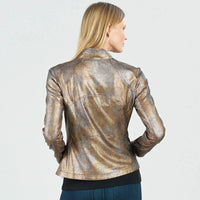 Metallic Liquid Leather™  Signature Jacket - Copper Clara Sun Woo