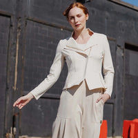 Liquid Leather™ Signature Jacket - Liquid ivory Clara Sun Woo