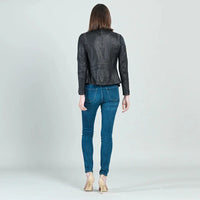Liquid Leather™ Studded Jacket - Black Clara Sun Woo