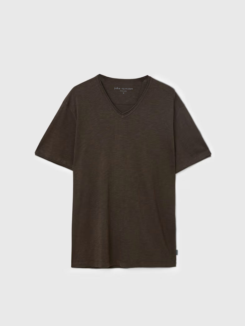Miles V-Neck - Brown John Varvatos