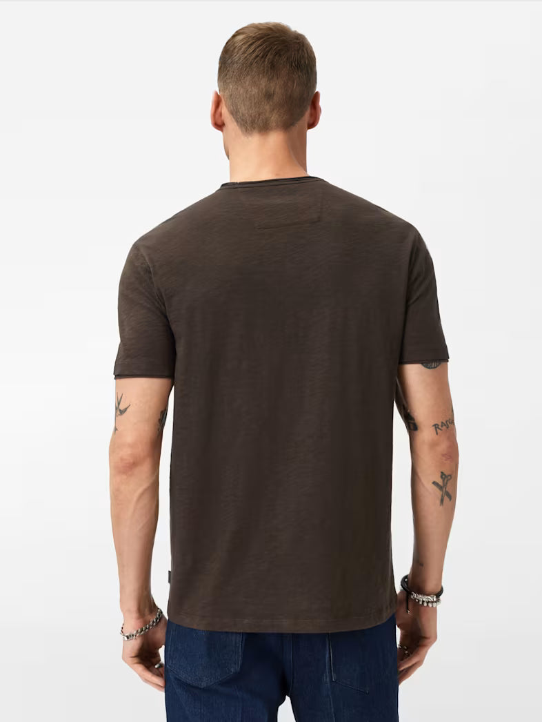 Miles V-Neck - Brown John Varvatos