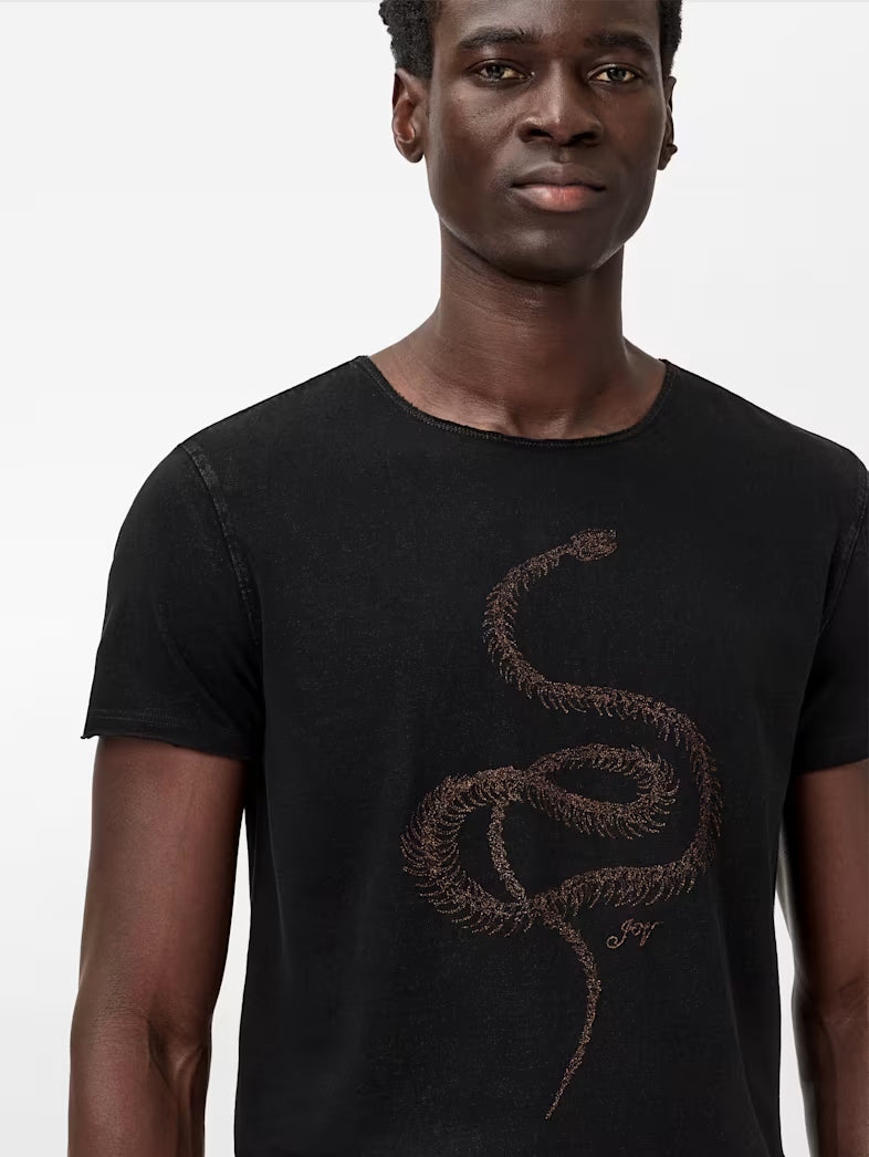 Fine Line Snake Tee John Varvatos