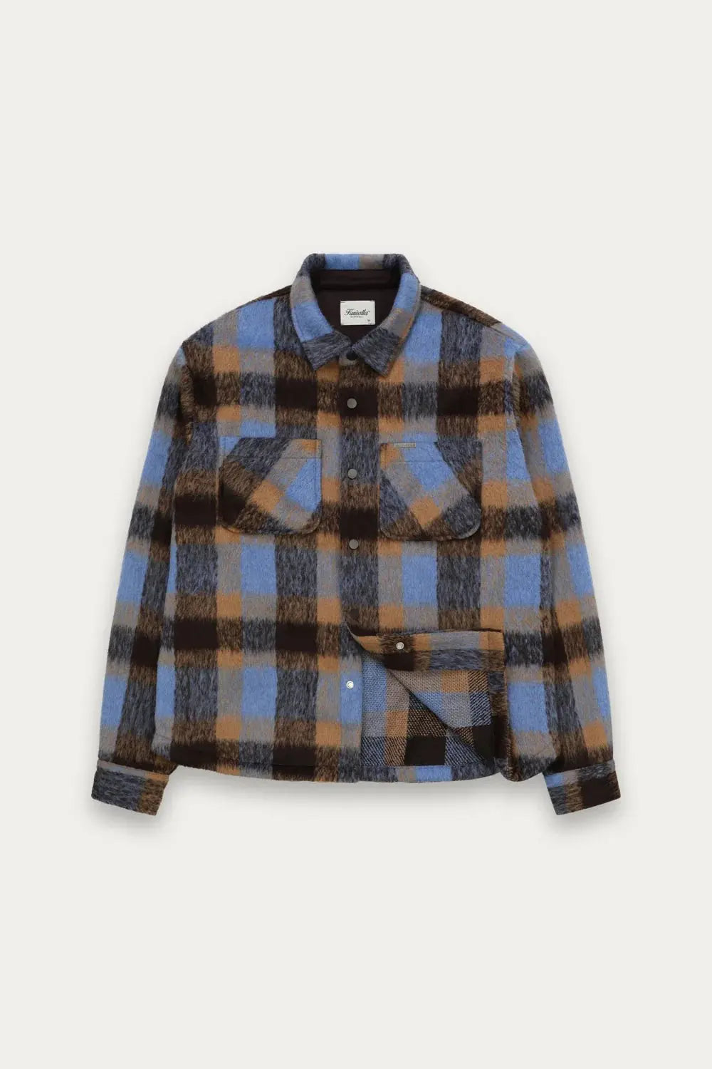 Snap Plaid Overshirt Kuwalla