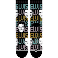 Elvis Faces Sublimated Crew Socks Lansky Bros.