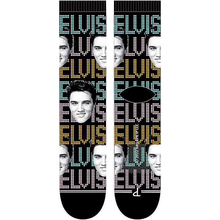 Elvis Faces Sublimated Crew Socks Lansky Bros.