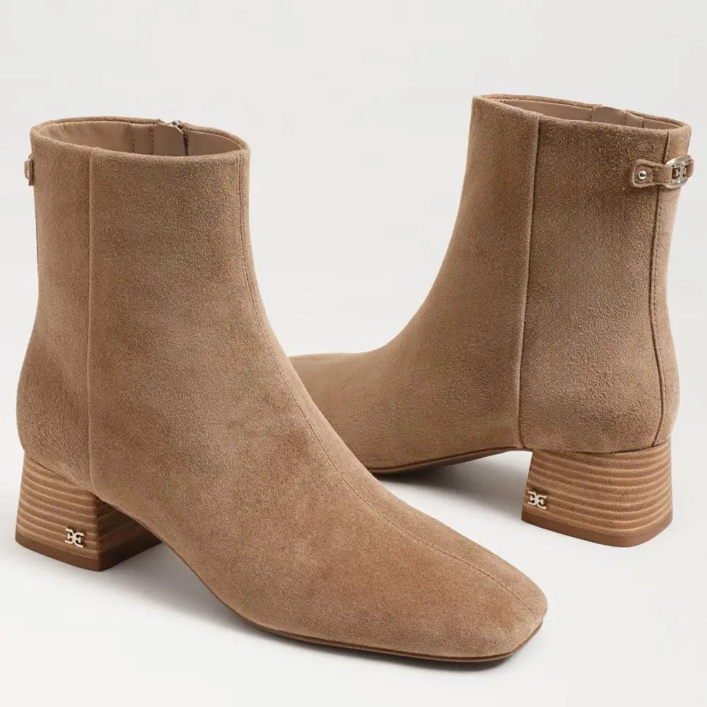 Paige Ankle Boot - Almond Taupe Suede Sam Edelman