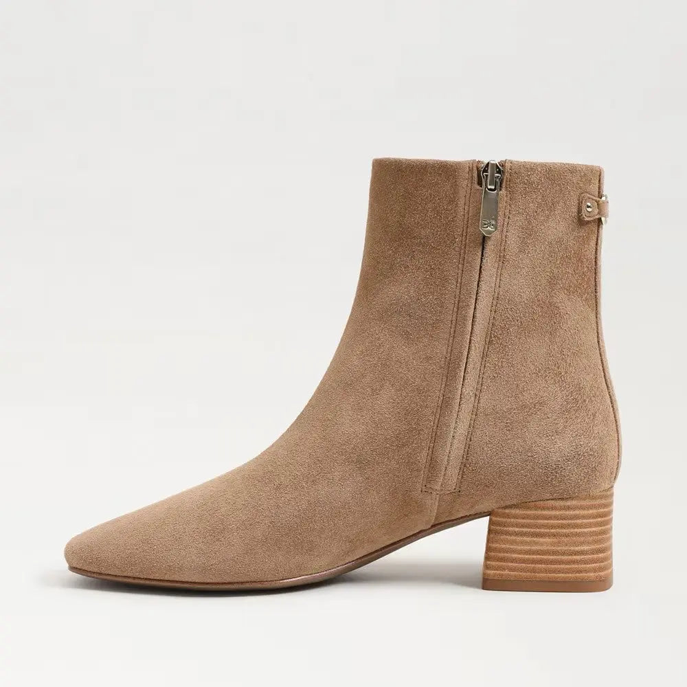 Paige Ankle Boot - Almond Taupe Suede Sam Edelman