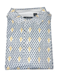 TCB Performance Polo - Navy & Gold Clothier to The King