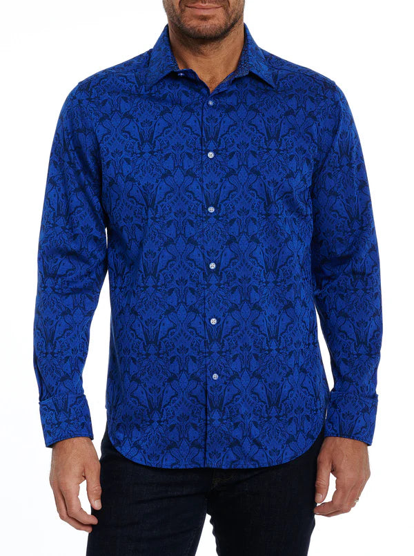 Navy Highland Sport Shirt Robert Graham
