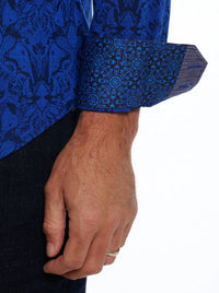 Navy Highland Sport Shirt Robert Graham