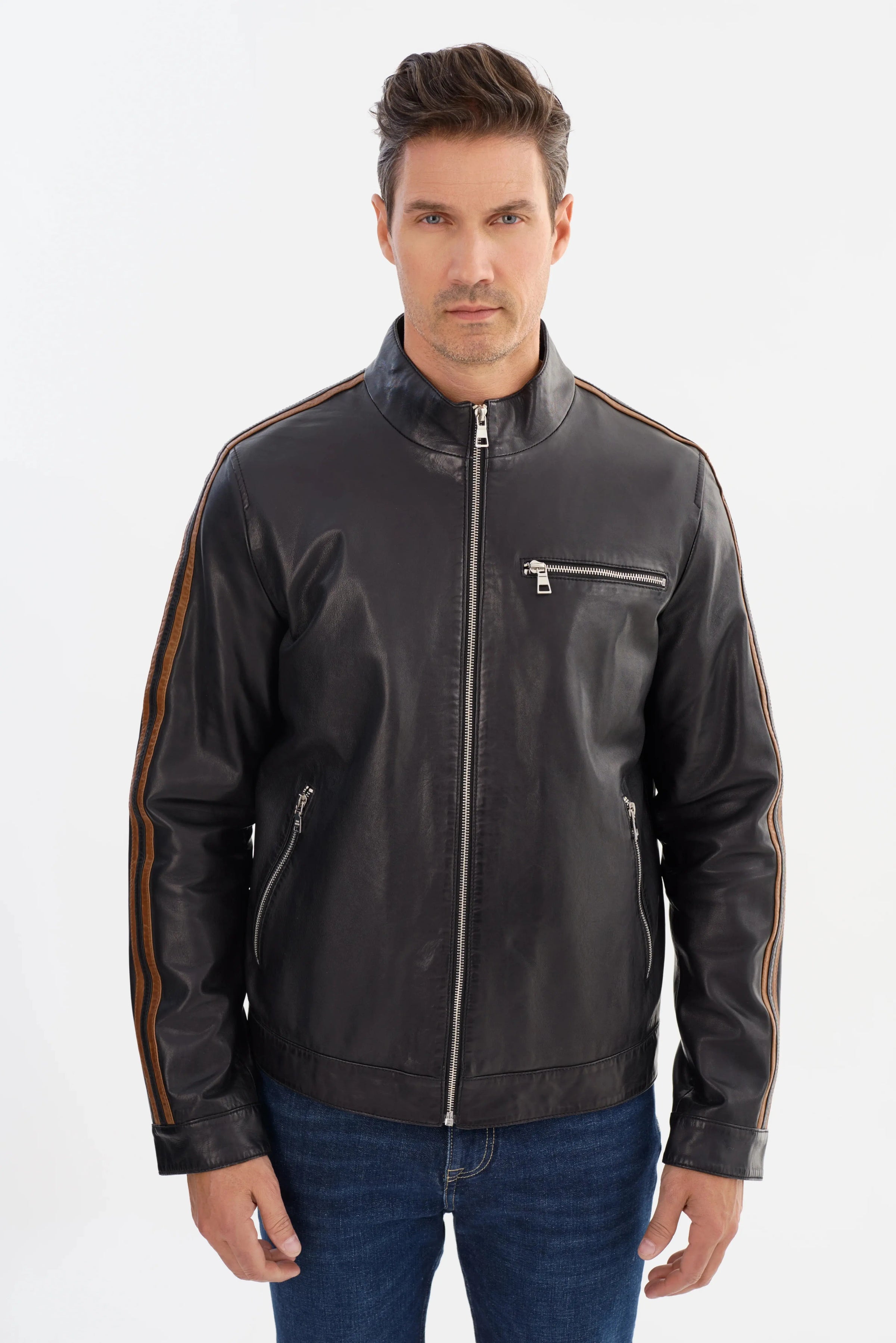 Shelby Lambskin Leather Jacket Regency