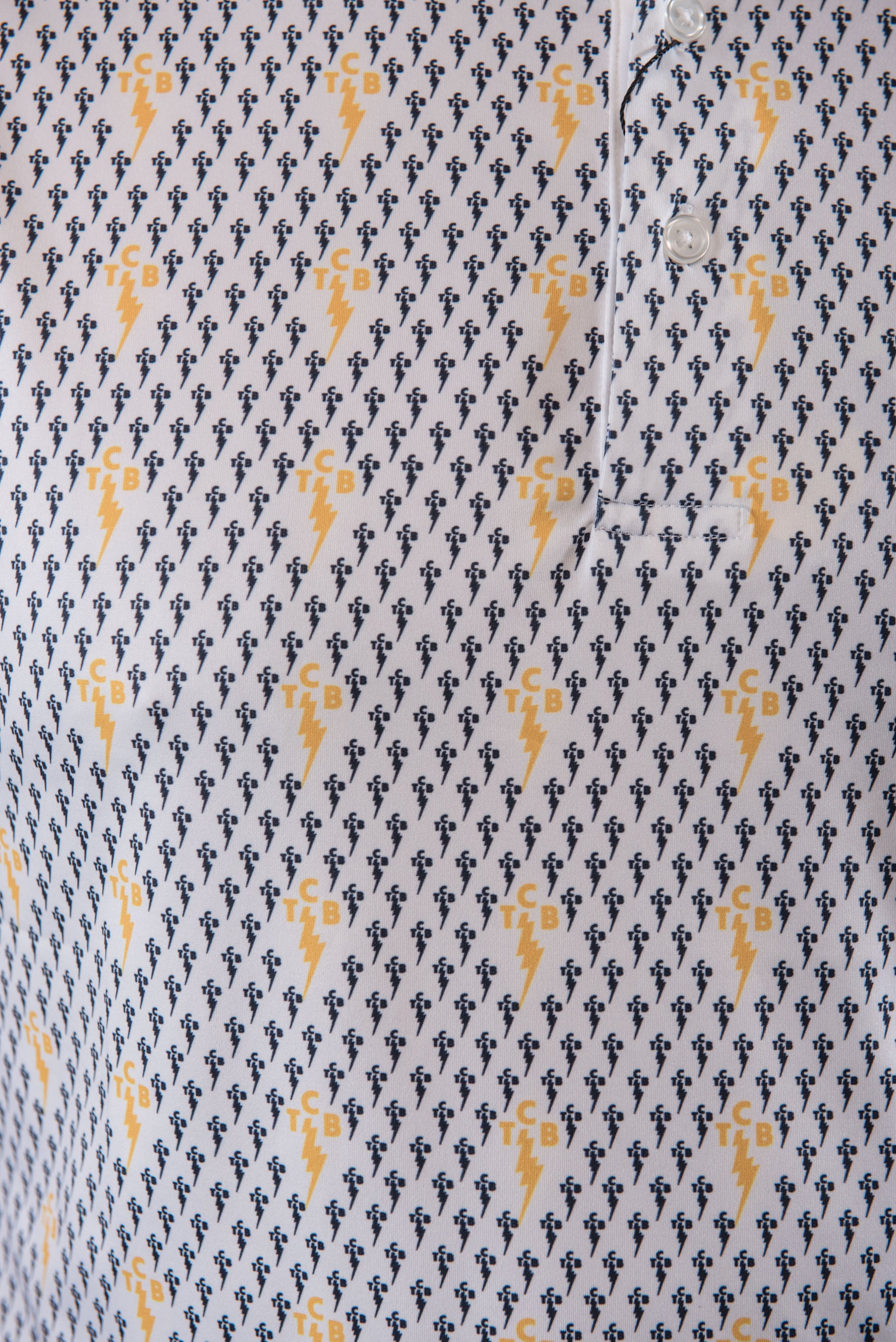 TCB Performance Polo - Navy & Gold Clothier to The King