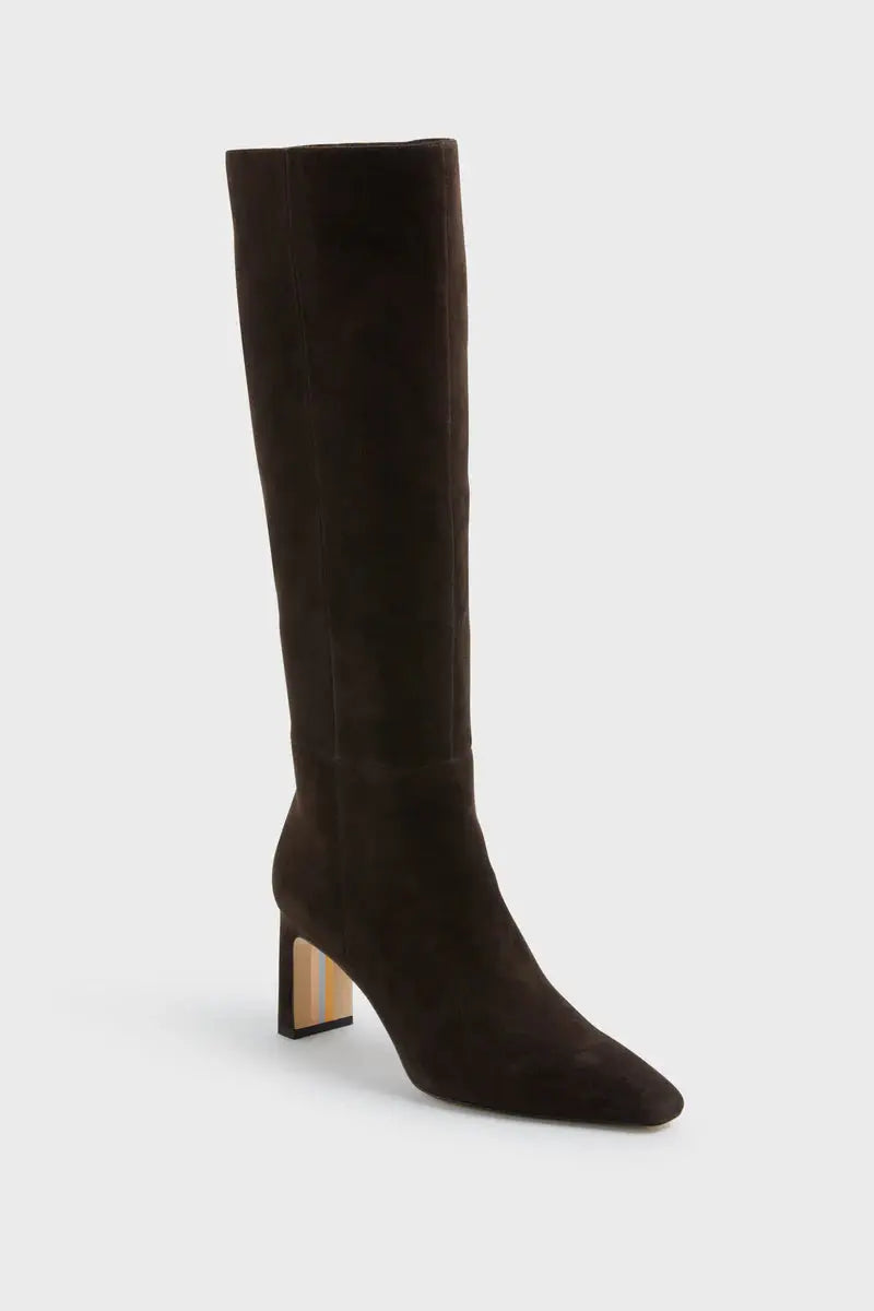 Sylvia Knee High Boots - Chocolate Brown Suede Sam Edelman