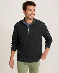 Flipview Reversible Half-Zip Sweatshirt - Black Heather Tommy Bahama