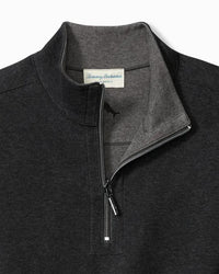 Flipview Reversible Half-Zip Sweatshirt - Black Heather Tommy Bahama