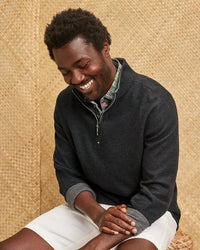 Flipview Reversible Half-Zip Sweatshirt - Black Heather Tommy Bahama