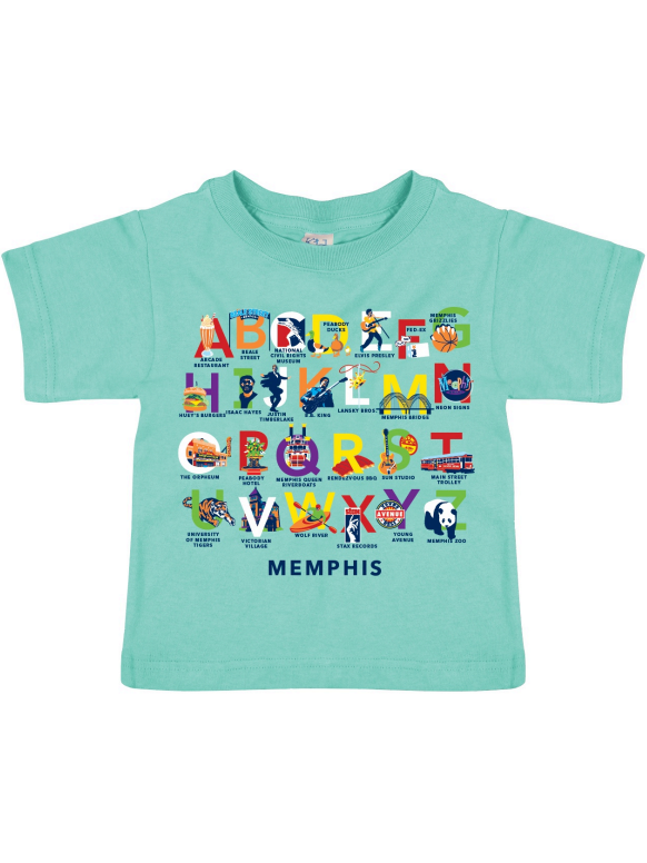 ABCs of Memphis- Celadon Peabody Apparel