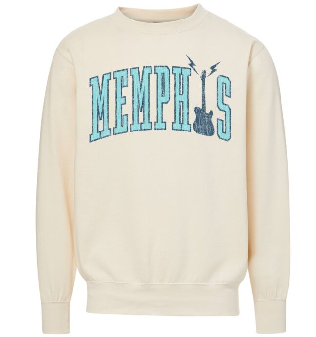 Memphis Guitar Logo Sweatshirt Memphis Pop-Up