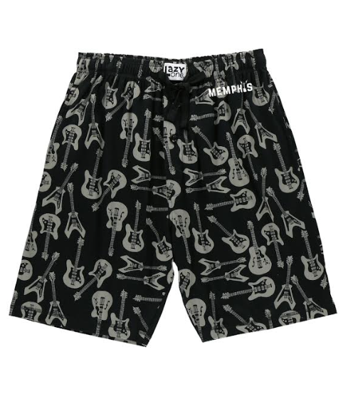 Guitar Pajama Shorts Memphis Pop-Up