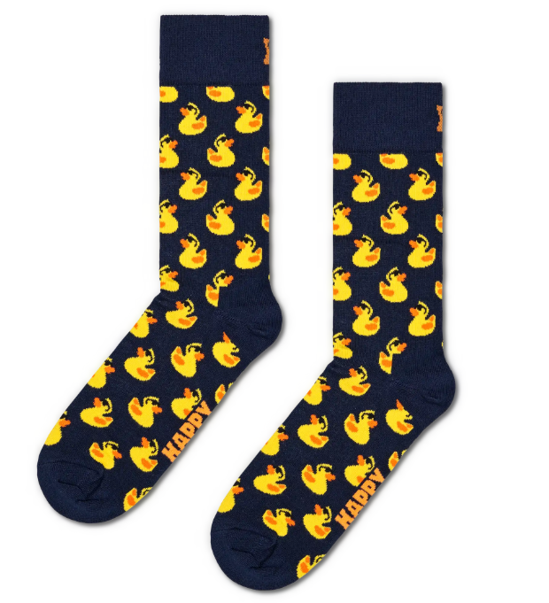 Rubber Duck Sock - Navy Happy Socks