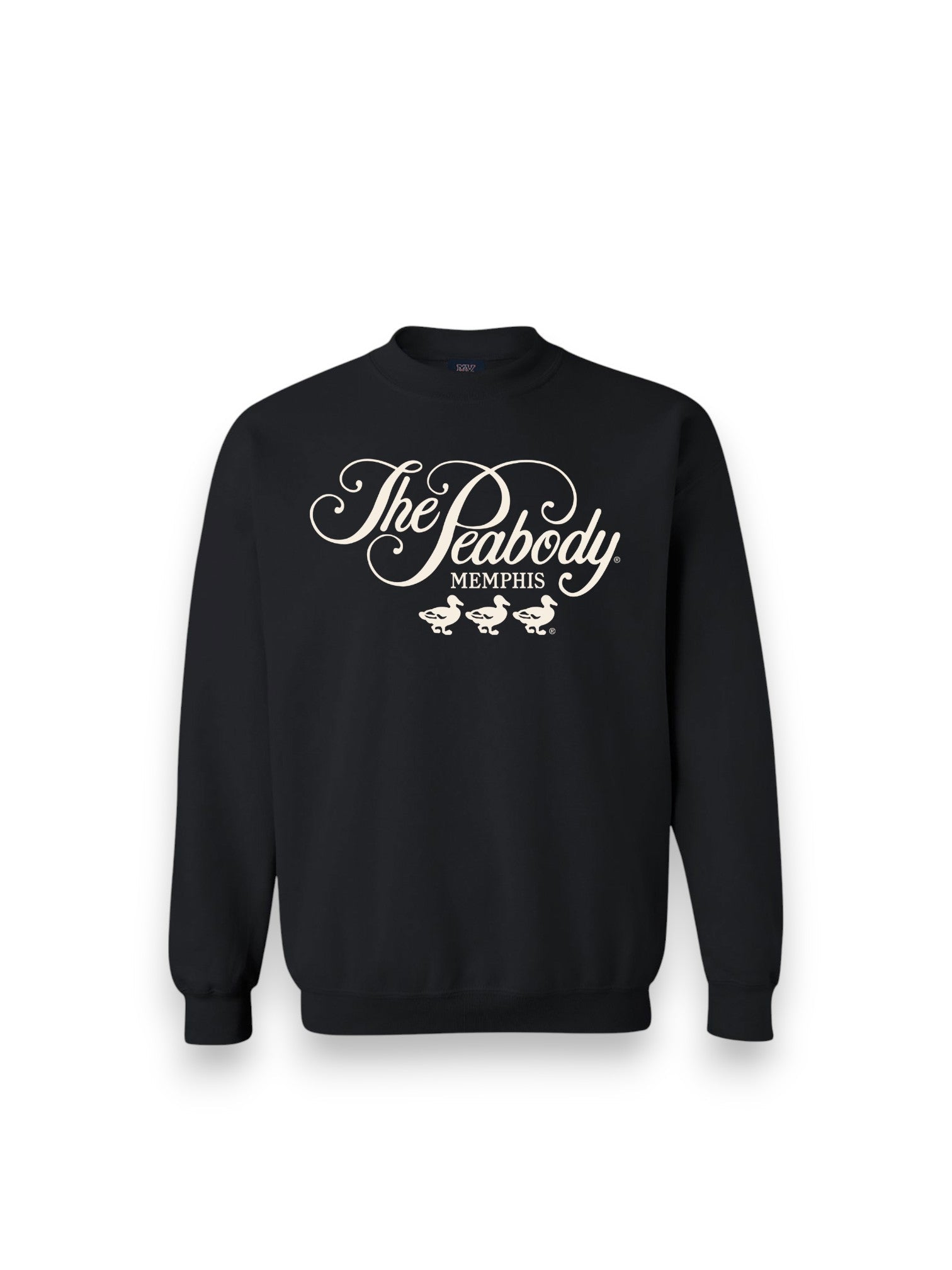 Peabody Vintage Fleece Crewneck - Black Peabody Apparel