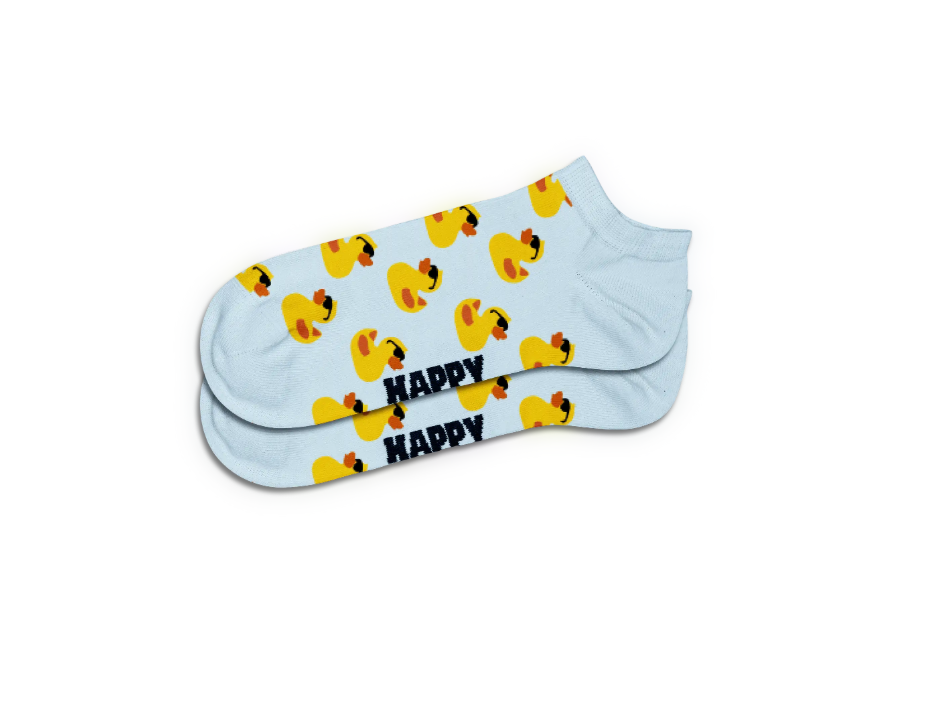Rubber Duck Low Sock - Light Blue Happy Socks