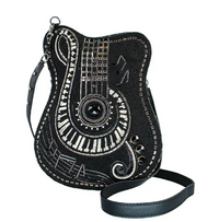 Noteworthy Beaded Guitar Shoulder Bag Mary Frances