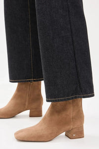 Paige Ankle Boot - Almond Taupe Suede Sam Edelman