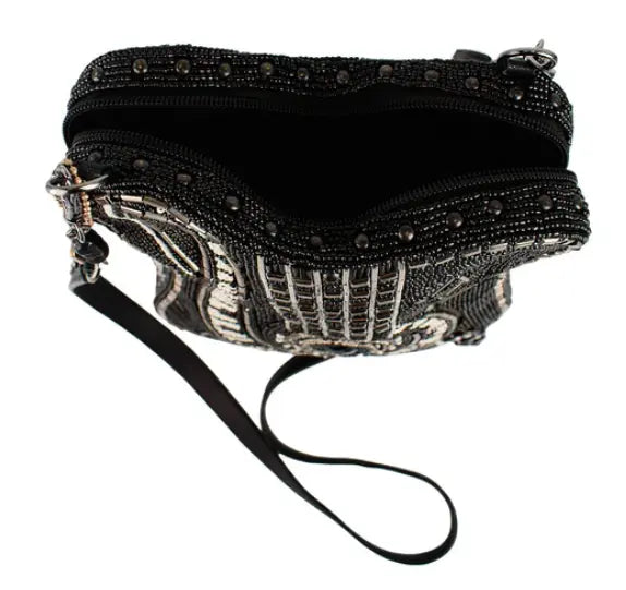 Noteworthy Beaded Guitar Shoulder Bag Mary Frances