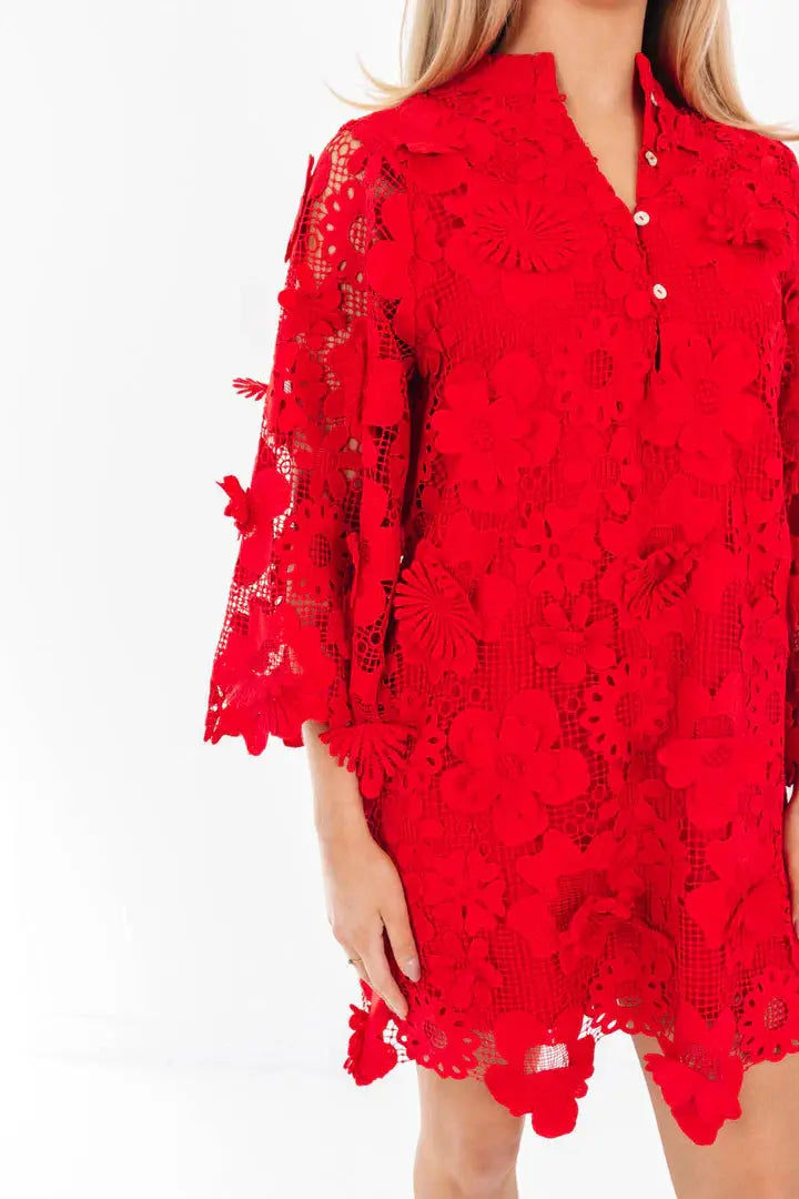 The Seraphina Dress - Red J. Marie