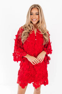 The Seraphina Dress - Red J. Marie