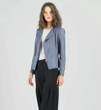 Liquid Leather™ Signature Jacket - Charcoal Clara Sun Woo