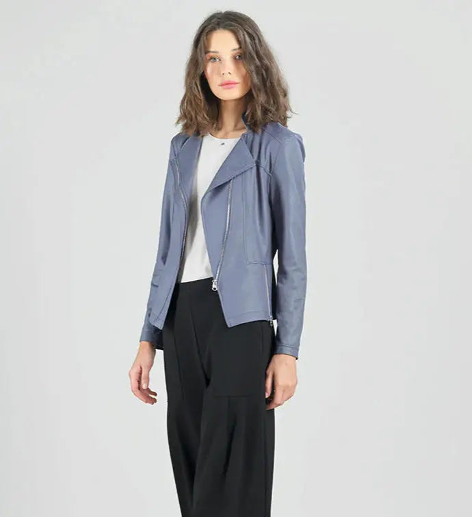 Liquid Leather™ Signature Jacket - Charcoal Clara Sun Woo