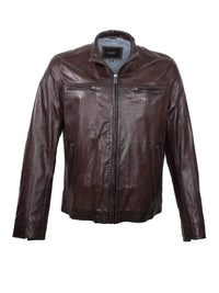Nash Leather Jacket- Oxblood Regency