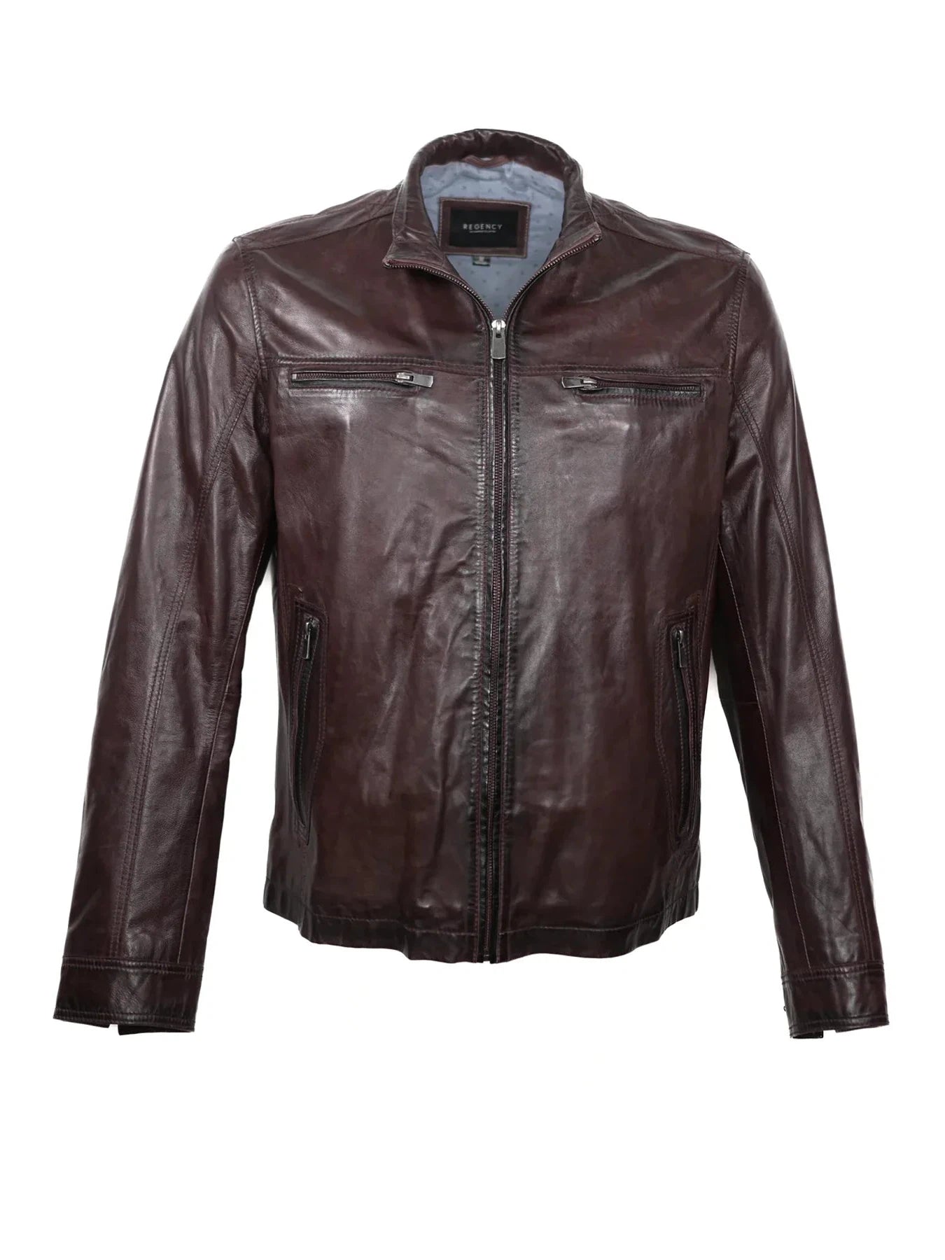 Nash Leather Jacket- Oxblood Regency