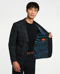 Verdello Blue/Rust Plaid Sport Coat Clothier to The King