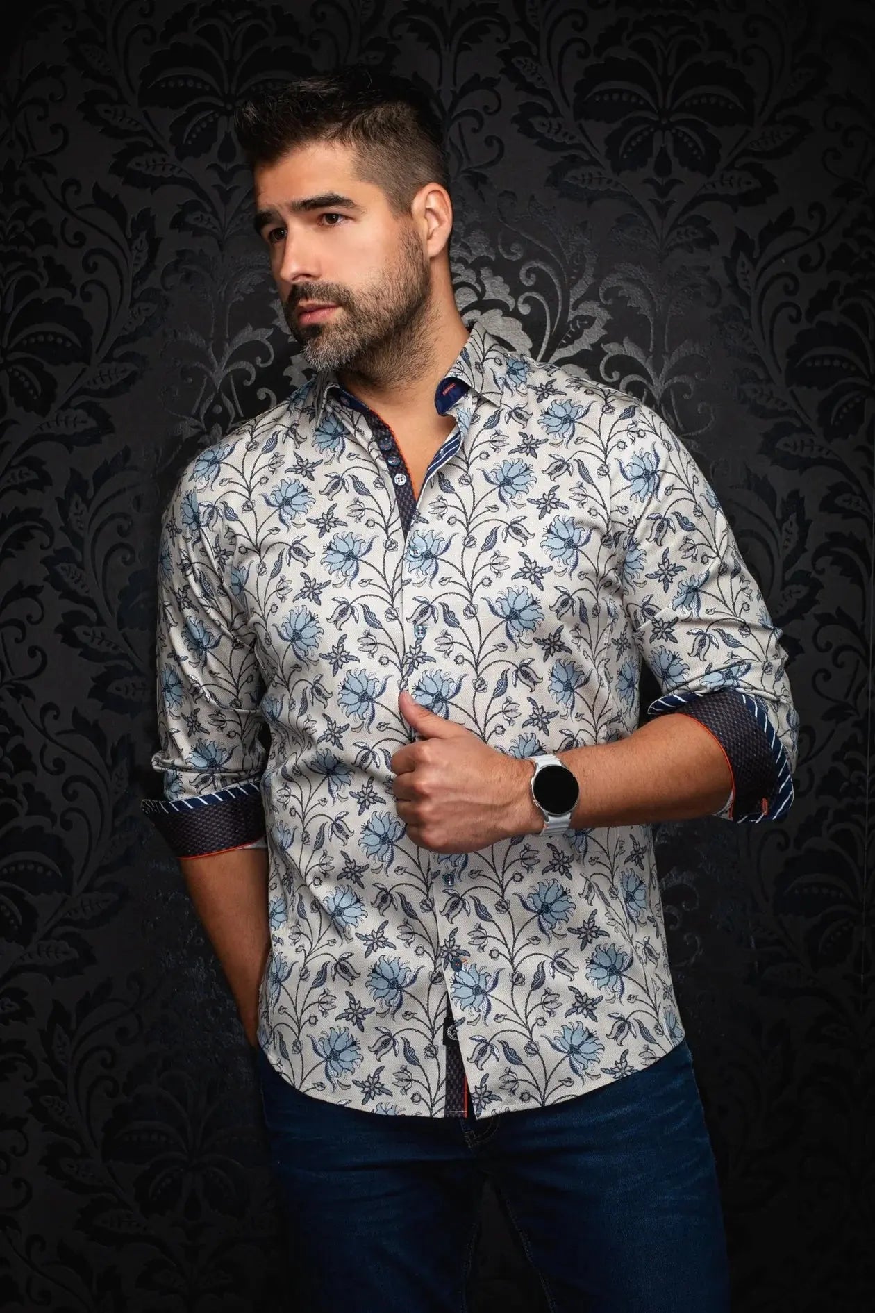 Harrington Stone Sport Shirt Au Noir