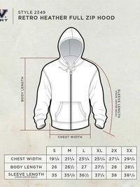 Peabody Retro Zip - Navy Heather