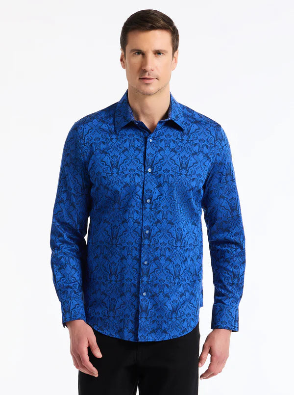 Navy Highland Sport Shirt Robert Graham