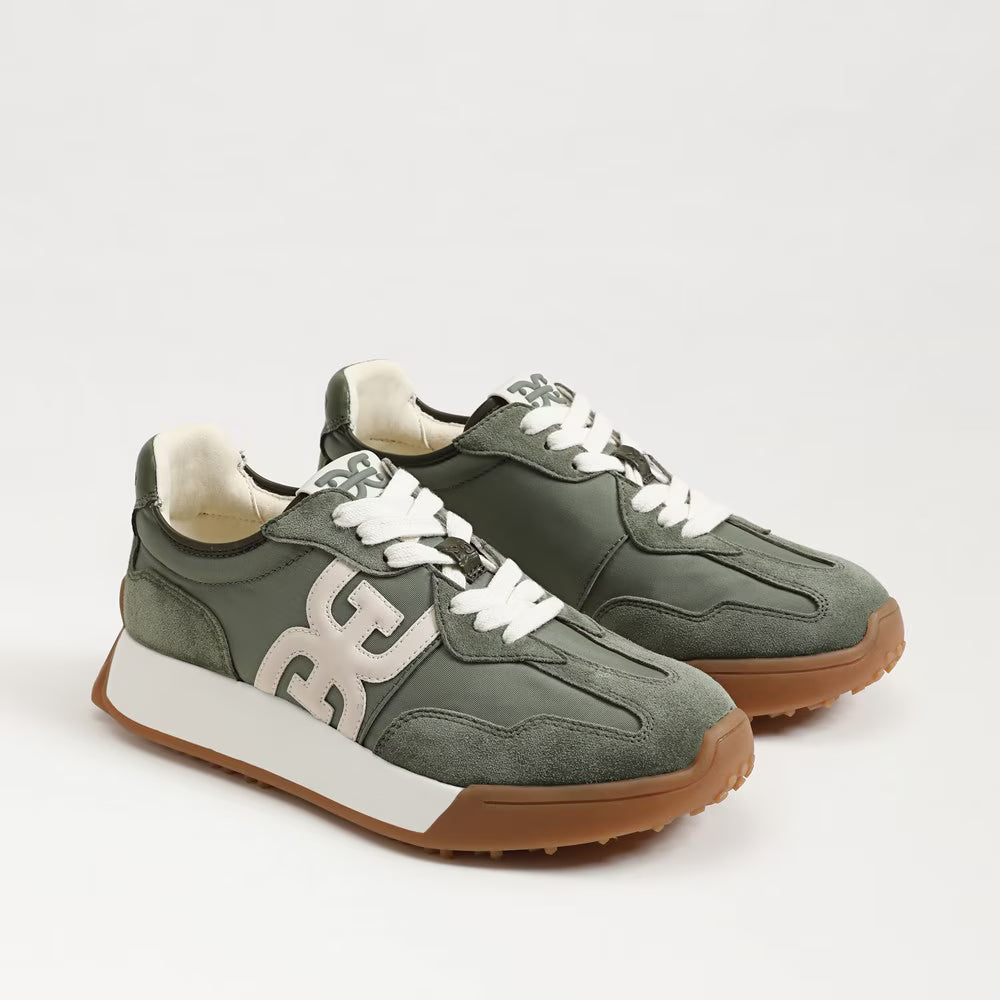 Langley Lace Up Sneaker - Olive Sam Edelman