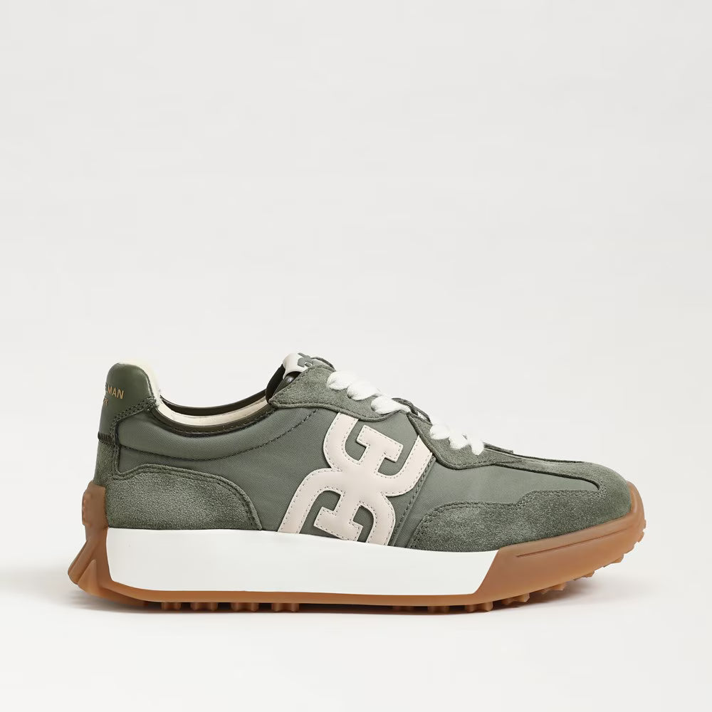 Langley Lace Up Sneaker - Olive Sam Edelman