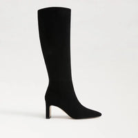 Sylvia Knee High Boots - Black Suede Sam Edelman