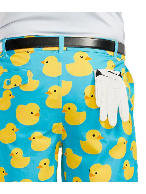Men's Rubber Ducky Golf Shorts Tipsy Elves